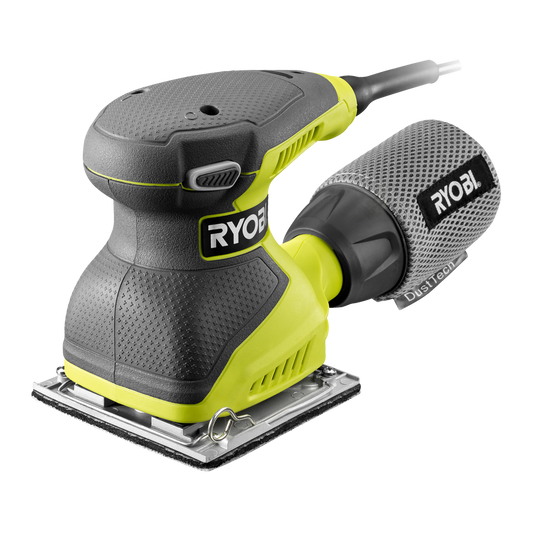 Ryobi 240W 1/4 Sheet Sander - Die Cast Alloy - Integrated Dust Bag