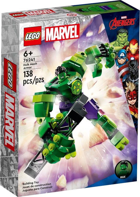 LEGO 76241 Hulk Mech Armor – Action-Packed Superhero Playset - Auzzistore