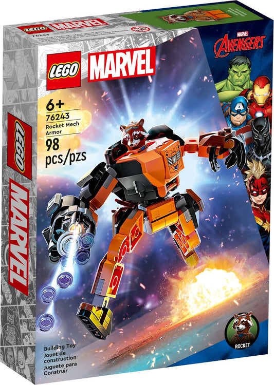LEGO 76243 Rocket Mech Armor – Guardians of the Galaxy Battle Set - Auzzistore
