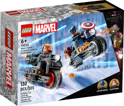 LEGO Marvel Series 76260 Black Widow & Captain America Motorcycles set