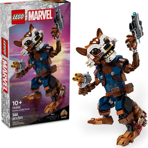 LEGO Marvel 76282 Rocket and Baby Groot Set - Auzzistore