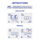 Permastik Clear Wire Holders - 18 Pack - Plastic - Easy To Apply