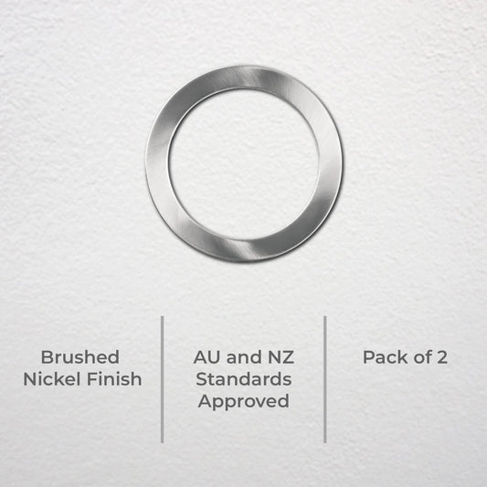Deta Twist-On Frames 90mm Brushed Nickel Finish 2 Pack Easy Install – view 2