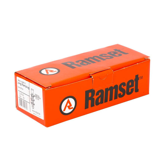Ramset Ramplug - 8 x 80mm - Nylon - Anti-Rotation Barbs - 100 Pack - Auzzistore