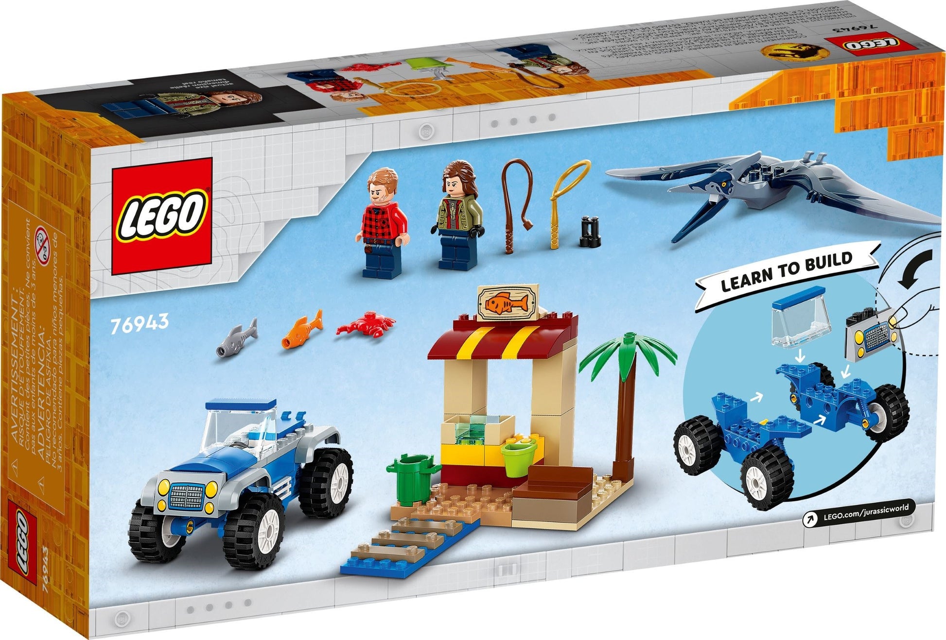 LEGO Jurassic Park 76943 Pteranodon Chase- Auzzi Store