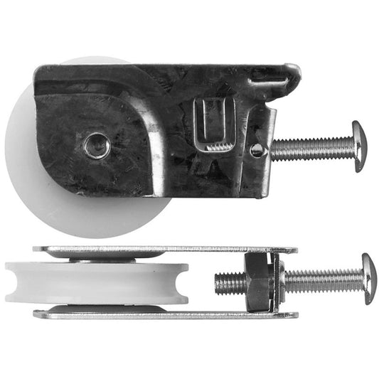 Rolltrak Steel Carriage - Acetal Roller - 25kg Load - Adjustable - Auzzistore