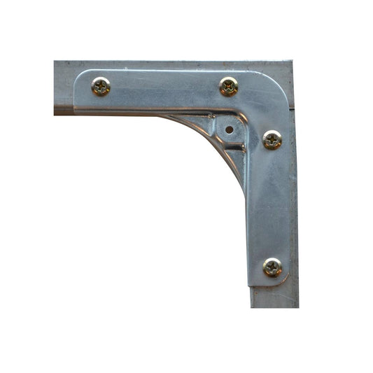 Metal Mate Galvanised Steel Corner Bracket 102mm x 21mm Strong Join - Auzzistore