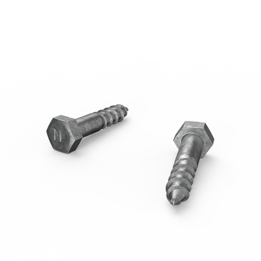 Zenith M10 x 50mm Hot Dip Galvanised Hex Head Coach Screws - 25 Pack - Heavy-Duty Fastening – view 2 - Auzzistore
