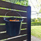Jack 150mm Black Square Hanging Basket Hook Steel Durable Indoor Outdoor