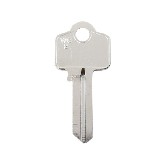 EHI Blank Key - 53mm x 25mm - Nickel Plated Brass - Silver - Auzzistore