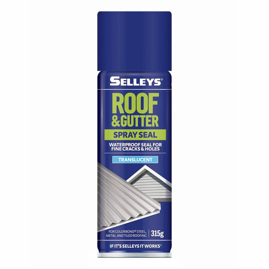 Selleys Roof and Gutter Spray Sealant 315g Solvent Flexible Seal - Auzzistore