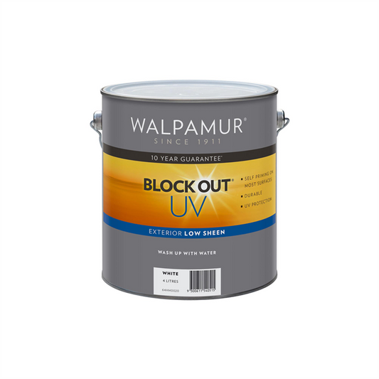 Walpamur Blockout UV Paint - 4L - Water Based - UV Resistant - Auzzistore