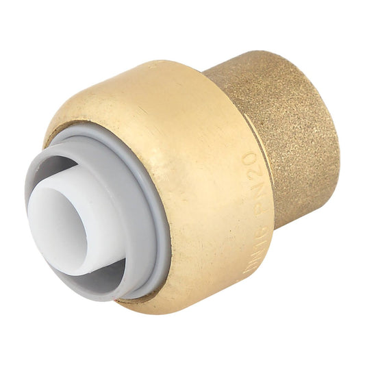 Smartex Pex 16mm Cap - Push-Fit Lead-Free Brass - Durable Plumbing Fitting - Auzzistore