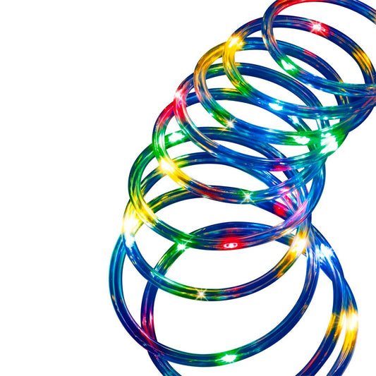 Arlec 10m Coloured Solar Powered Thin LED Rope Light - 100 LEDs - PVC - Auzzistore