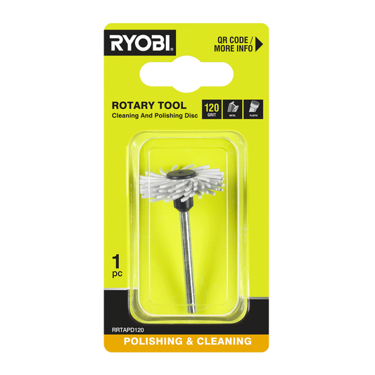 Ryobi 120 Grit Rotary Tool Cleaning and Polishing Disc - 38mm - Rust Removal - Auzzistore