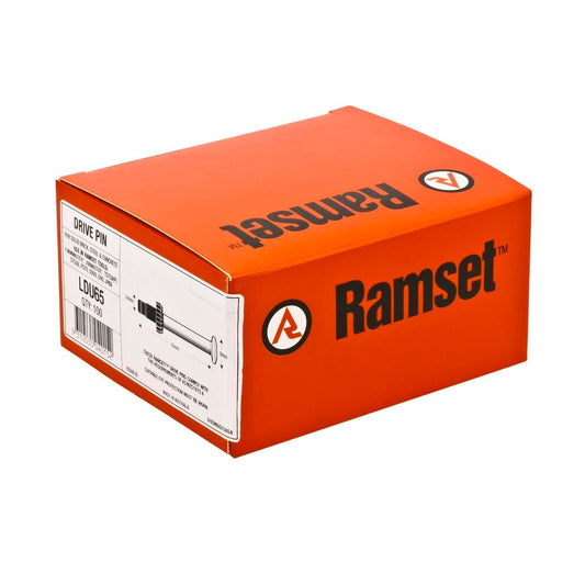 Ramset Nail Gun Drive Pin - 3.7mm x 65mm - Zinc - 100 Pack - Auzzistore
