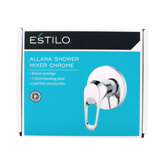 Estilo Chrome Allana Lever Shower Mixer - 40mm - Lead-Free - Easy Install
