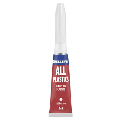 Selleys All Plastics Glue - 3ml - Clear - Shock Resistant