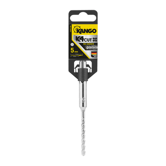 Kango 5mm K4 SDS Plus Drill Bit - 110mm Steel - Fast Drilling - Auzzistore