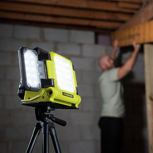 Ryobi Hybrid Panel Light - 2500 Lumens - Adjustable - Portable – view 2