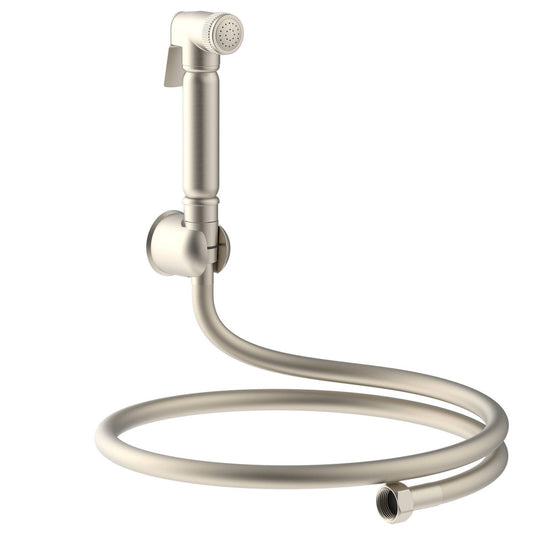 Evekare Bidet Spray 1 2m Brushed Nickel - Wall-Mounted Holder - Ergonomic Design