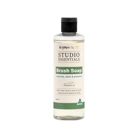 Gilly S Brush Soap - 250ml - Natural Cleaner for Acrylic & Oil Paints - Auzzistore
