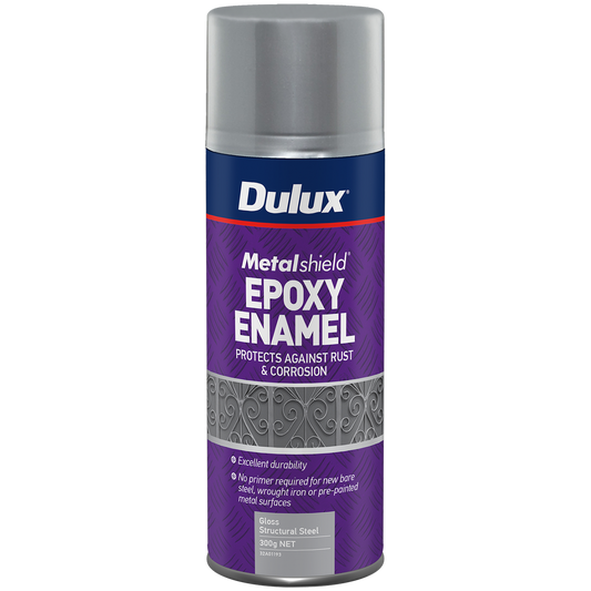 Dulux Metalshield 300g Epoxy Enamel Gloss Spray Paint Structural Steel