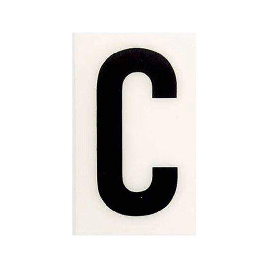 Sandleford 85mm White Self Adhesive House Letter C - Durable Polycarbonate
