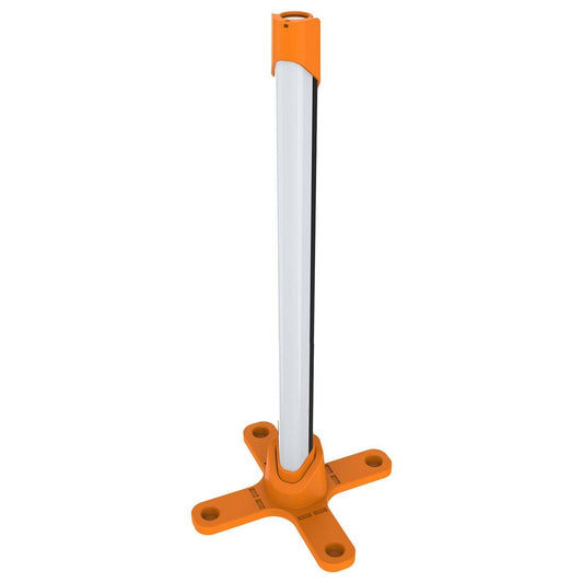 Arlec 1200lm LED Rechargeable Inspection Light - 4400mAh Battery - IP54 Weather Resistant - Orange Black