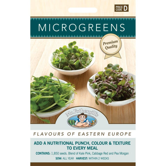 Mr Fothergill Microgreens - 75mm - Seeds - Easy to Grow - Auzzistore