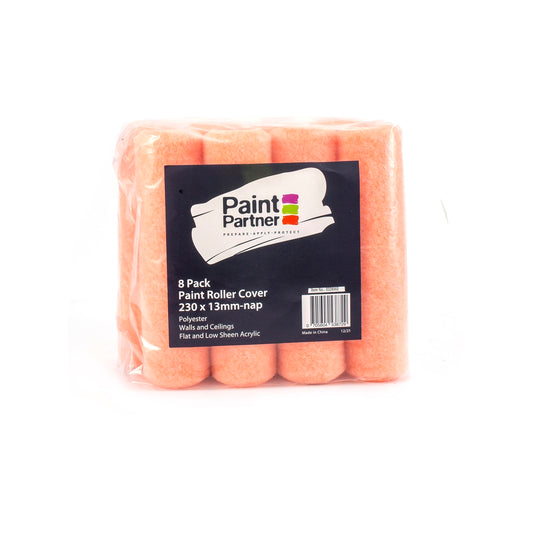 Paint Partner 230mm Paint Roller Cover - 8 Pack