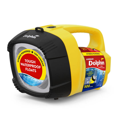Eveready Dolphin Hybrid Rechargeable Floating LED Lantern 500 Lumen - Waterproof - Durable - 340m Beam Distance