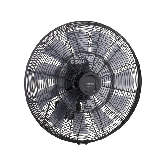 Arlec 45cm Grid Connect Smart DC Wall Fan - Black - 6 Speed Settings - Auzzistore