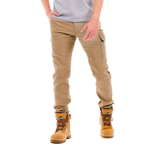 Tradie Core Khaki Skinny Cuffed Pant 92 - Flex Fabric - Cuffed Ankle – view 2