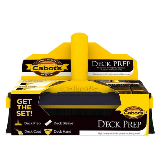 Cabot S Deck Prep - Scrubbing Brush - 250mm - Durable - Fast Drying