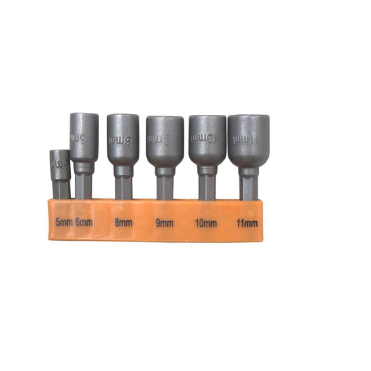 Craftright Magnetic Nut Driver Set - 5mm to 11mm - Chrome Vanadium - 6 Piece