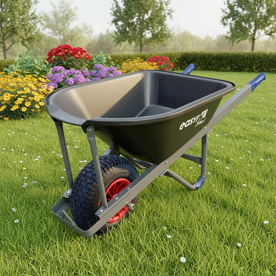 Easyroll Wheelbarrow Wheel 4 0 x 8 Nylon Rubber Impact Cushioning