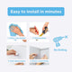 Perma Child Safety 12cm Adhesive Flexi Locks 4 Pack - Plastic - Childproof