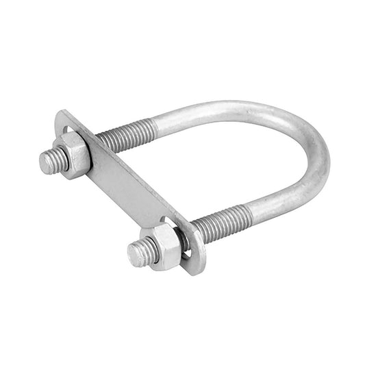 Pinnacle Galvanised U Bolt M8 - 75mm x 43mm - Corrosion Resistant - Silver - Auzzistore