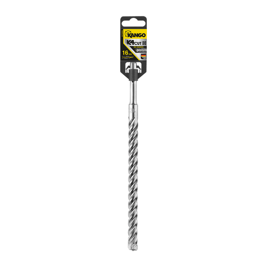 Kango 16mm x 260mm K4 SDS Plus Drill Bit - Solid Carbide Tip - Low Vibration - Auzzistore