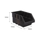 Handy Storage Plastic Storage Tote Size 20 Grey Durable Stackable Bin