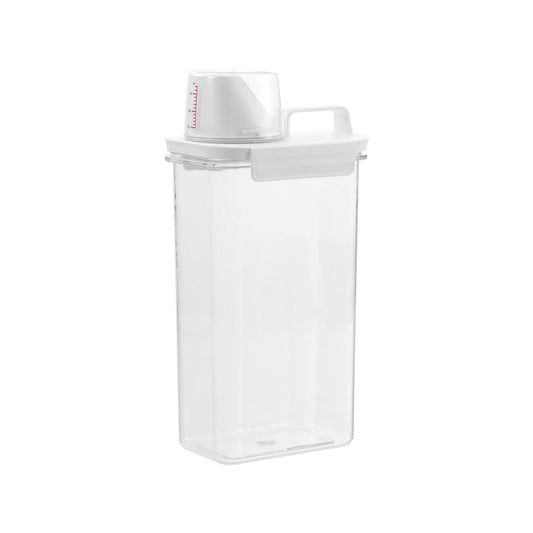 Boxsweden 2.3L Large Crystal Laundry Container - Clear - Airtight Design