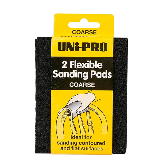 Uni Pro Coarse Sanding Pad 2 Pack 145mm Foam Durable Finish - Auzzistore