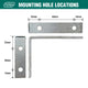 Carinya Heavy Duty Angle Bracket 100 x 75mm - Zinc Plated - 150kg Capacity