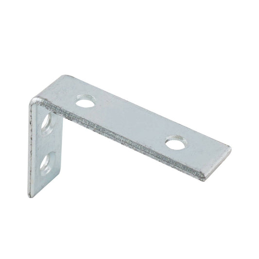 Carinya Zinc Plated Angle Bracket 75 x 50mm - Silver - Heavy-Duty - 1 Pack - Auzzistore