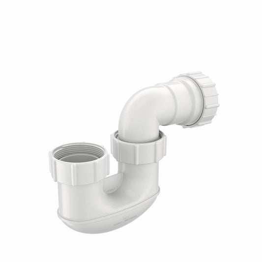 Caroma P Trap Inlet - 50mm - White - Plastic - Watermark Approved