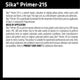 Sika Primer-215 Clear Adhesion Primer 250ml Solvent-Based Improved Bond