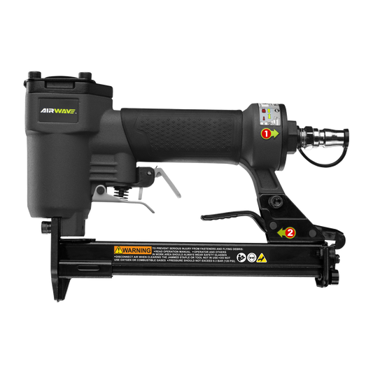 Ryobi Airwave Wide Crown Air Stapler RA-NS8016-S - 80 Series - 10mm Staples - Grey/Black – view 2 - Auzzistore