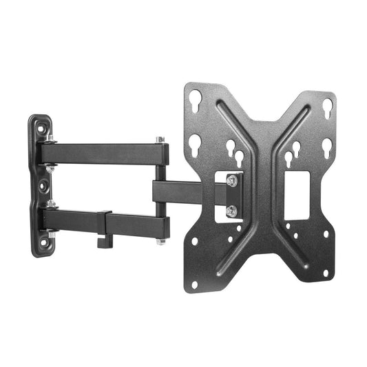 Practa Full Motion TV Wall Mount 23"-47" - Black - Easy Installation, Swiveling Arm