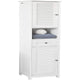 Freestanding Tall Bathroom Cabinet 170x32x30 cm – view 9 - Auzzistore